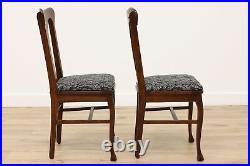 Set of 6 Antique Victorian to Art Nouveau Oak Dining Chairs, Paw Feet #41434