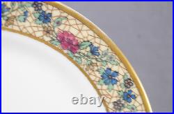 Set of 6 Bawo & Dotter Limoges Art Nouveau Floral 7 3/4 Inch Plates C. 1920 -1932
