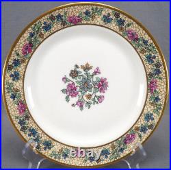 Set of 6 Bawo & Dotter Limoges Art Nouveau Floral 8 3/4 Inch Plates C. 1920 32