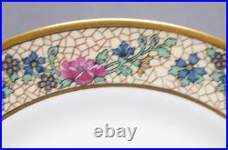 Set of 6 Bawo & Dotter Limoges Art Nouveau Floral 8 3/4 Inch Plates C. 1920 32