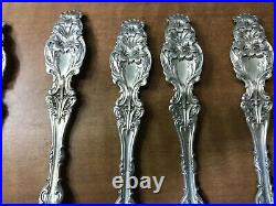 Set of 6 Sterling Silver LILY by Whiting 1902 Soup Tablespoons 6-3/4 No Mono