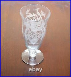 Set of 7 Parisian Pheasant Iced Tea Glasses by Tiffin Franciscan Ships Free