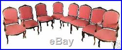 Set of 8 Matching French Louis XV Chairs, France 1800-1899 #5658