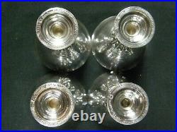 Set of 8 RARE Hammered Sterling Silver Danish Modern Goblet 309B by GEORG JENSEN