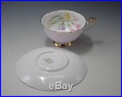 Shelley England Bone China Light Pink With Bell Flowers Cup And Saucer Set Rare