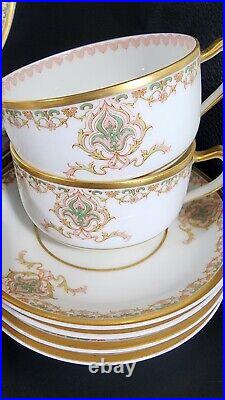 Stunning and perfect Haviland Limoges art nouveau, shabby chic china set for 4