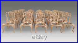 Stunning dining chairs sets 8,10,12,14,16,18 to French polished and Upholstered