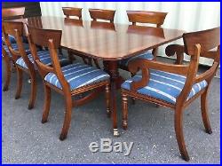 Stunning set 8 to 14 William IV style Bar back mahogany chairs French polished