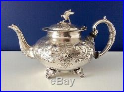 Superb Sheffield Art Nouveau Repousse Silver Plated Tea Set J Turton & Co C1910