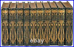 The Works Of Edgar Allan Poe (1894-95)-1st Trade Ed-10 Vol. Set Art Nouveau Decor