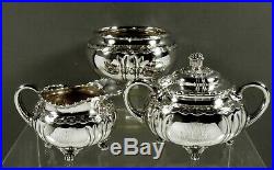 Tiffany Sterling Silver Tea Set c1880 Wave Edge