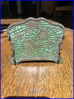 Tiffany Studios Antique Art Nouveau Pine Needle Desk Set Pen Holder