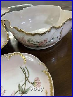 Unique H&C Limoges Signed Set Hand Painted All Signed Art Nouveau One Of Kind