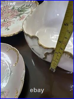 Unique H&C Limoges Signed Set Hand Painted All Signed Art Nouveau One Of Kind