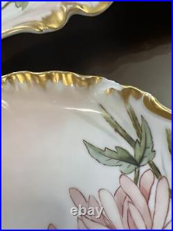 Unique H&C Limoges Signed Set Hand Painted All Signed Art Nouveau One Of Kind