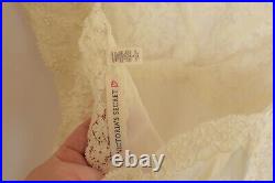 VTG? Victoria's Secret Art Nouveau Bridal Nightgown & Robe Set Ivory Satin? , L