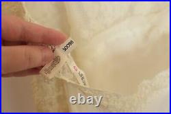 VTG? Victoria's Secret Art Nouveau Bridal Nightgown & Robe Set Ivory Satin? , L