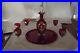 Venetian_Deep_Ruby_Art_Glass_7_Piece_Cordial_Set_With_Gold_Painting_01_hjc