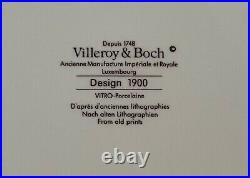 Villeroy & Boch Design 1900 Set of 8 Dinner Plates Art Nouveau Free Shipping
