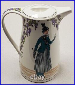 Villery & Boch Design 1900 Tea Service 11 Piece Set Vitro-Porcelain Art Nouveau
