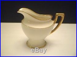 VintageLENOX/TIFFANY & CO Ivory/Gilded Coffee/Tea Pot Sugar & Creamer Set