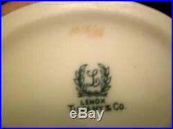VintageLENOX/TIFFANY & CO Ivory/Gilded Coffee/Tea Pot Sugar & Creamer Set