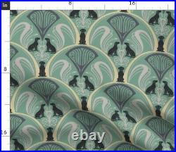 Vintage Art Nouveau Art Deco Mint Green 100% Cotton Sateen Sheet Set by Roostery