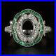 Vintage_Diamond_Emerald_Halo_Engagement_Ring_Setting_Oval_Semi_Mount_Art_Nouveau_01_gt