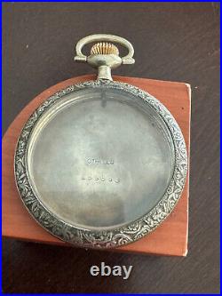 Vintage Fine 16 Size Art Nouveau Pocket Watch Case, Othello, Pendant Set Only