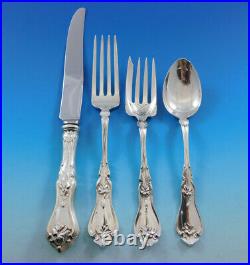 Violet by Whiting Sterling Silver Flatware Set For 6 Service 24 Pieces