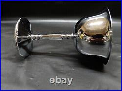 Vtg Art Nouveau 8pc Chrome Bar Set Cocktail Shaker Grape Design 6 Goblets & Tray