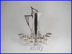 WMF Art Nouveau Liqueur Set Pitcher & 6 Tumblers