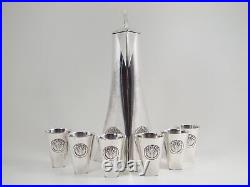 WMF Art Nouveau Liqueur Set Pitcher & 6 Tumblers