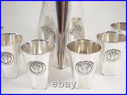 WMF Art Nouveau Liqueur Set Pitcher & 6 Tumblers