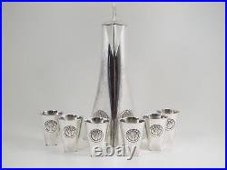 WMF Art Nouveau Liqueur Set Pitcher & 6 Tumblers