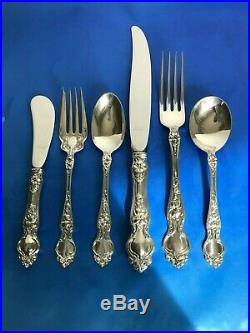 Wallace Violet Sterling Silver 6 Pcs Place Setting True Dinner Size Mint Conditi