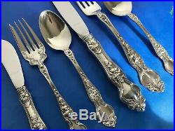 Wallace Violet Sterling Silver 6 Pcs Place Setting True Dinner Size Mint Conditi