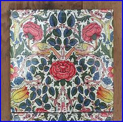 William Morris Bird And Rose Fireplace Tile Set (10 Tiles)