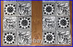 William Morris Longden Fireplace Tile Set Grey